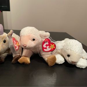 Ty Beanie Baby - Sheep Collection - All Beanie Baby have have Tag Errors